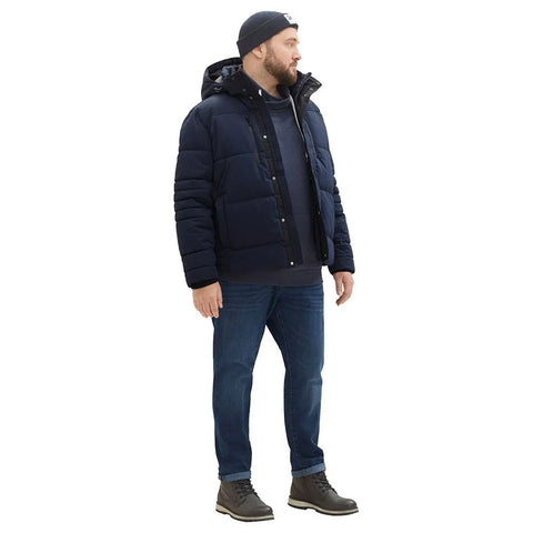 Tom Tailor Men's Navy Plus Size Puffer Jacket|Tom Tailor In Lebanon