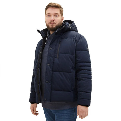 Tom Tailor Men's Navy Plus Size Puffer Jacket|Tom Tailor In Lebanon