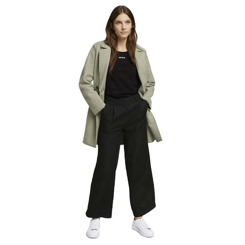 Tom Tailor Women's Khaki Green Easy Boucle Coat |Tom Tailor In Lebanon