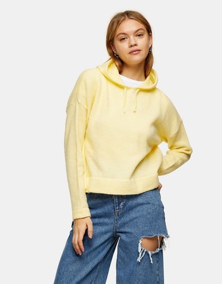 Topshop Women's Yellow Sweatshirt AMF617