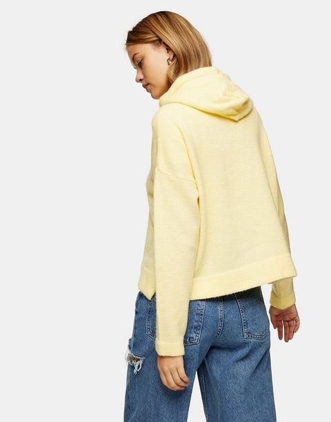 Topshop Women's Yellow Sweatshirt AMF617
