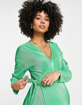 Topshop Women's Green Maternity Dress ANF3209