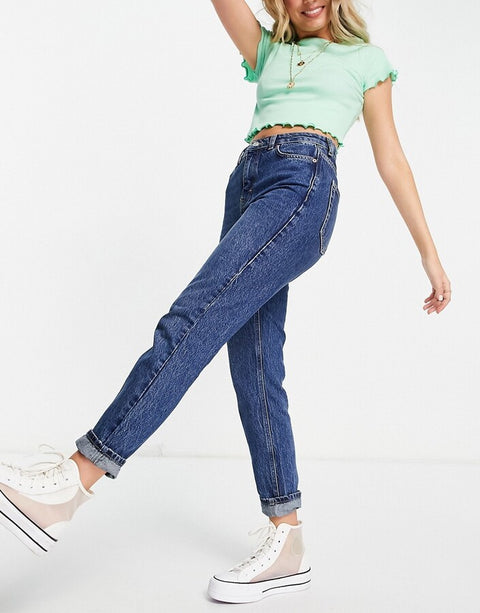 TopShop Women's Blue Jeans ANF549 (LR77)