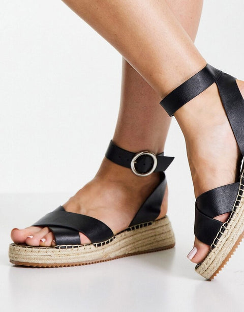 TopShop Women's Black Sandals ANS337