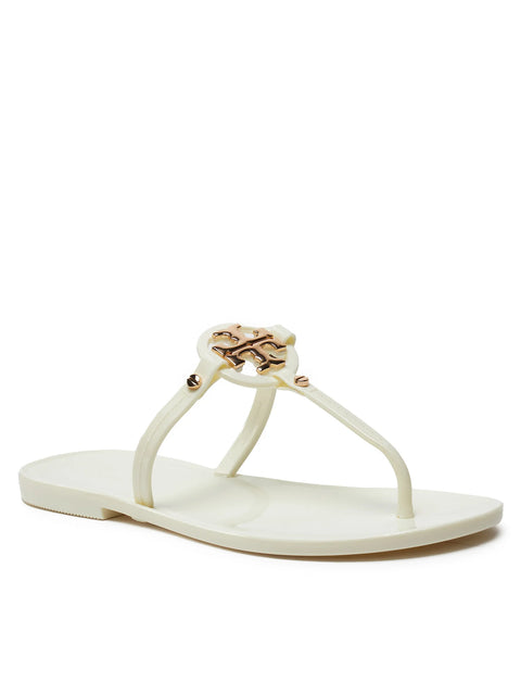 Tory Burch Ivory Mini Miller Flat Thong Sandals | Tory Burch In Lebanon