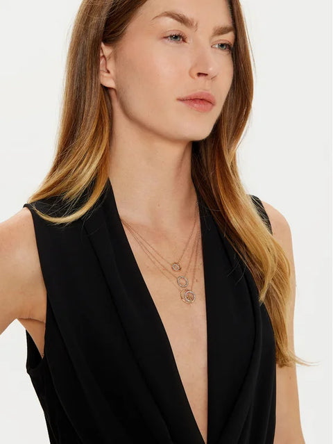 Tory Burch Women's Gold Miller Pave Layered Necklace | Tory Burch In Lebanon