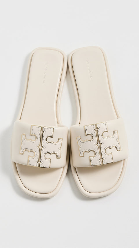 Tory Burch Women's Off White Double T Sport Slipper | Tory Burch In Lebanon