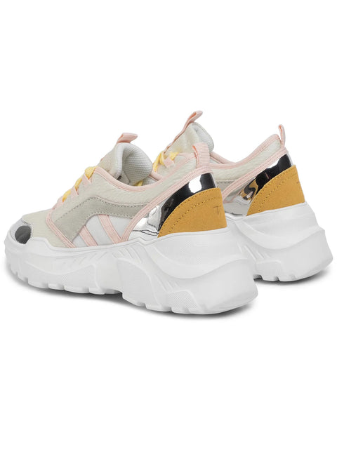 Trussardi Jeans Women's Multicolor Running Eco Leather Pattern Ripstop Sneakers |Trussardi Jeans In Lebanon