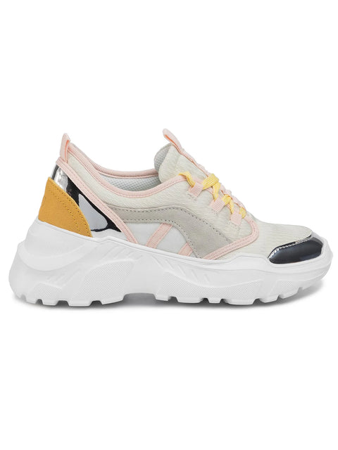 Trussardi Jeans Women's Multicolor Running Eco Leather Pattern Ripstop Sneakers |Trussardi Jeans In Lebanon