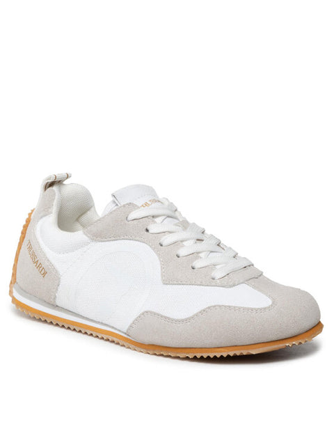 Trussardi Women's White Brando Sneakers | Trussardi in Lebanon