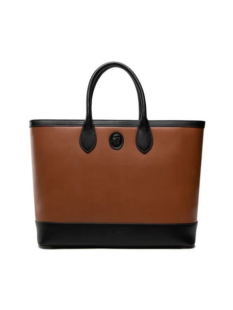 Trussardi Women's Brown & Black Hand Bag | Trussardi In Lebanon