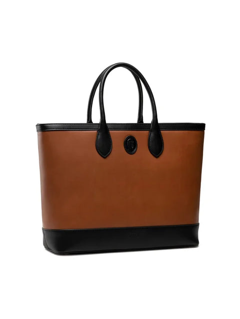 Trussardi Women's Brown & Black Hand Bag | Trussardi In Lebanon