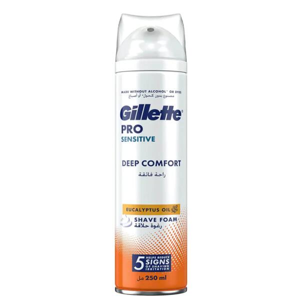 Gillette Pro Sensitive Deep Comfort Shaving Cream 250ml