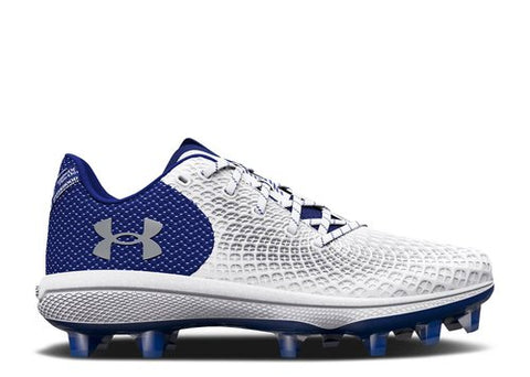 Under Armour Men's White & Royal Blue Glyde 2 MT TPU Football Sneaker | Under Armour In Lebanon