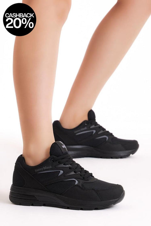 Tonny Black Unisex Black Sport Sneakers | Tonny Black In Lebanon