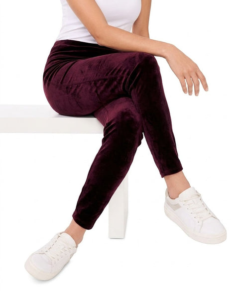 Vince Camuto Women's Plum Velour Leggings | Vince Camuto In Lebanon