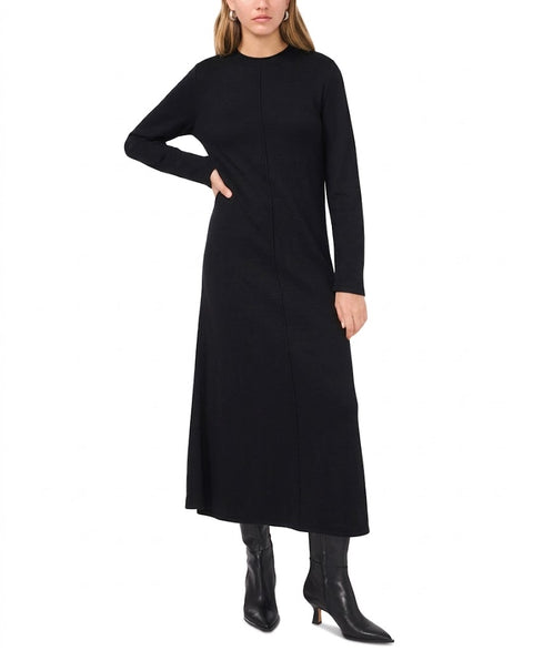 Vince Camuto Women's Black Knit Midi Sweater Dress | Vince Camuto In Lebanon