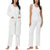 525 Women's Cream 3-Piece Pajama Set