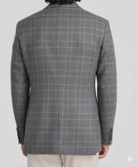 Tommy Hilfiger Men's Grey Modern-Fit Plaid Sport Blazer | Tommy Hilfiger In Lebanon
