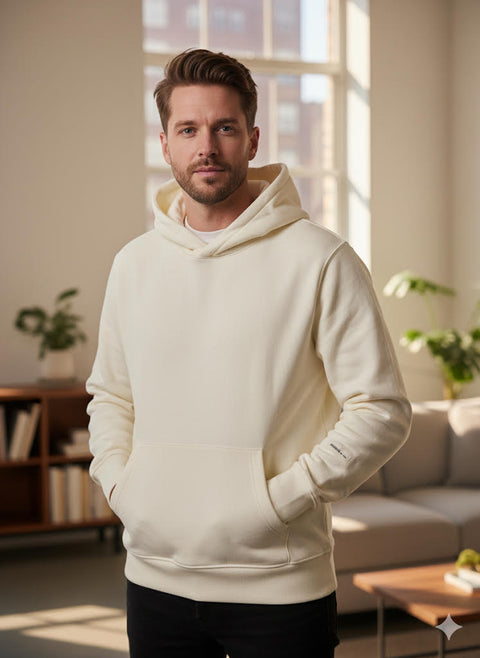 Rebel Refined Men's Light Yellow Sweatshirt  | Rebel In Lebanon