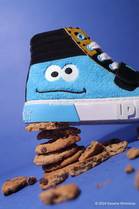 Ground Up Boy's Blue Sesame Cookie Monster Sneaker | Ground Up In Lebanon
