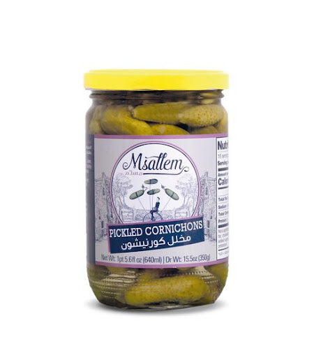 Msallem Pickled Cornichons 640ml | Msallem In Lebanon