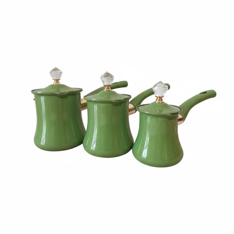 SD Green Coffee Pot 3Pcs C-108D