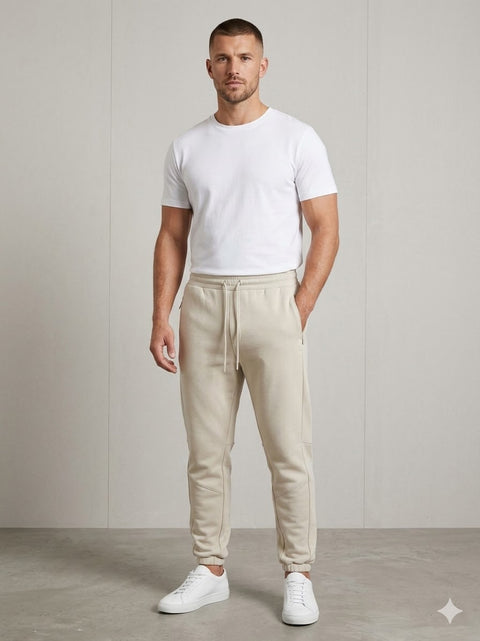 Sinsay Men's Beige Regular Sweatpants | Sinsay In Lebanon