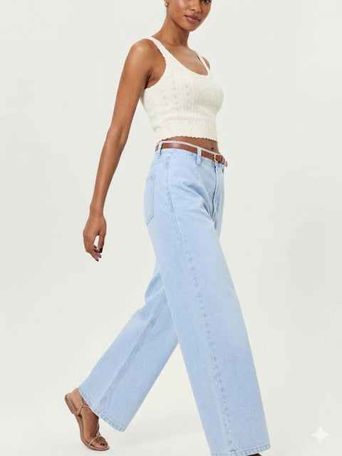 Sinsay Women's Light Blue Wide Leg Jeans | Sinsay In Lebanon