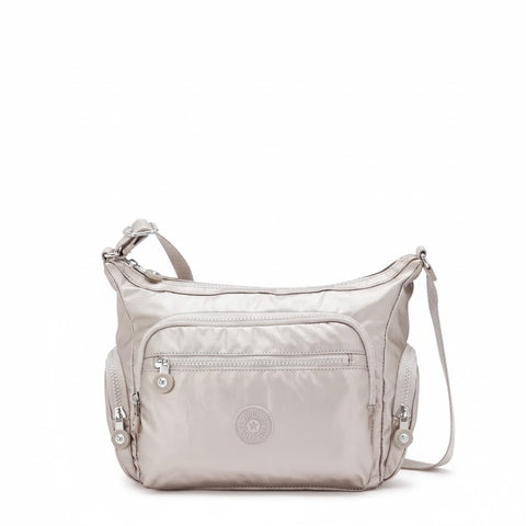 Kipling Women's Silver Gabby Small Shoulder Bag Metallic Glow | Kipling In Lebanon