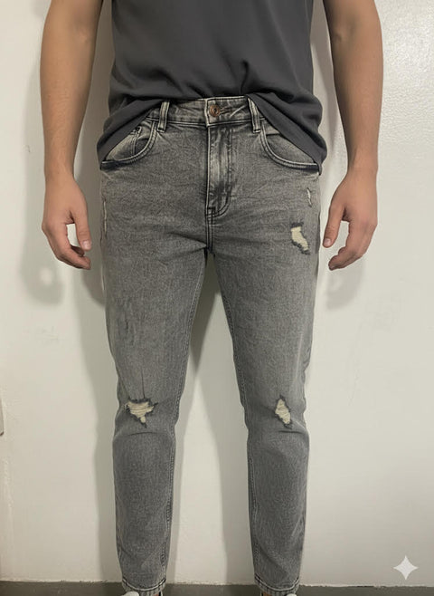 Rebel Refined Men's Dusty Grey Indigo Denim Jeans | Refined Rebel In Lebanon