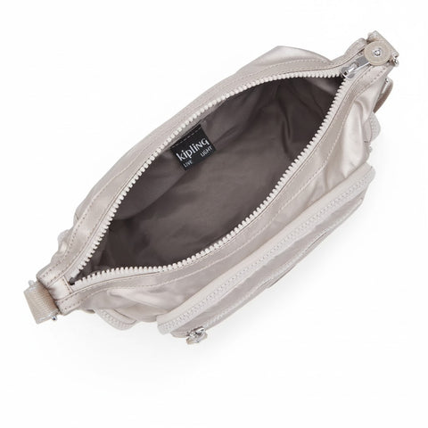 Kipling Women's Silver Gabby Small Shoulder Bag Metallic Glow | Kipling In Lebanon