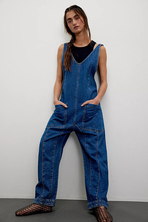 We The Free Women's Blue Jumpsuit With Straps | We The Free In Lebanon