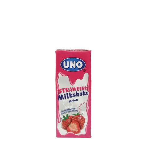 Uno Strawberry Milkshake Drink 180ML