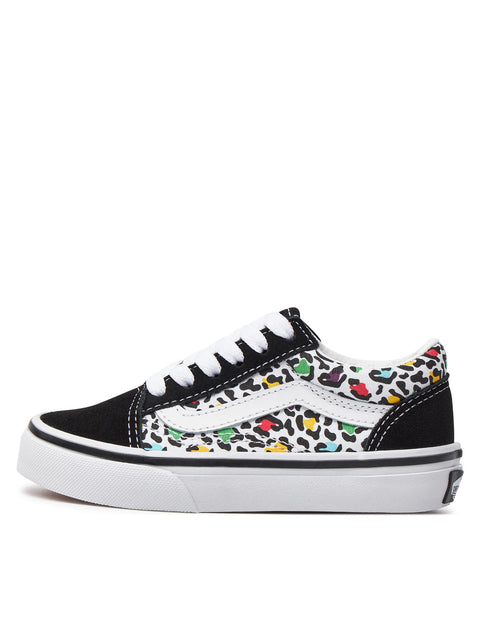 Vans Girl's Black/Multi Old Skool Sneakers | Vans In Lebanon