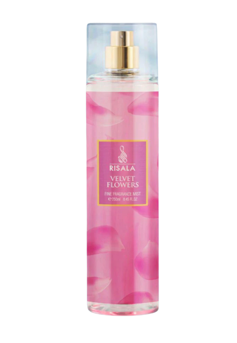Risala Velvet Flowers perfume bottle on a white background