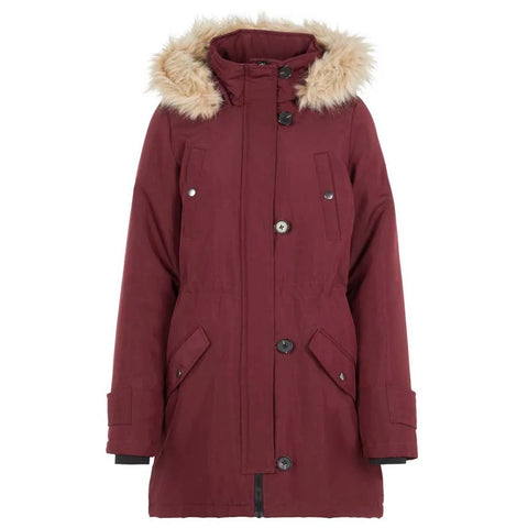 Vero Moda Women's Burgundy Parka Excursion Expedition 3/4 Noos Jacket  | Vero Moda In Lebanon