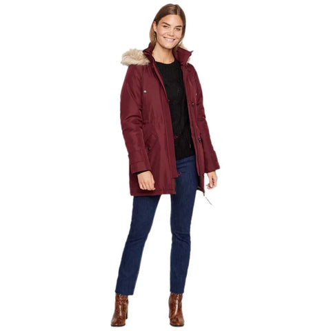Vero Moda Women's Burgundy Parka Excursion Expedition 3/4 Noos Jacket  | Vero Moda In Lebanon