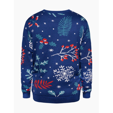 Dedoles Men's Multicolor Printed Crew Kneck Sweater | Dedoles In Lebanon