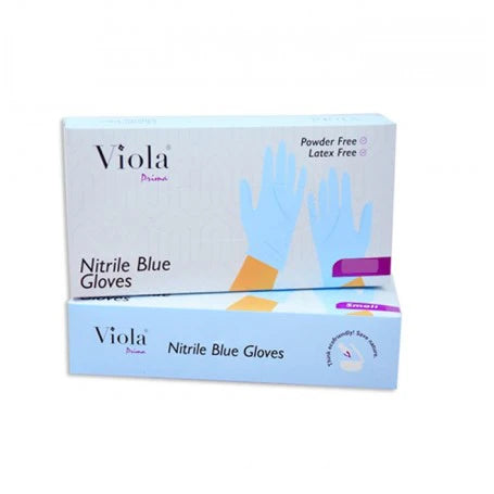 Viola Prima Nitrile Gloves Blue (50 gloves)  | Viola In Lebanon
