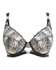 Figleaves Women's Black/Almond Emilia Sketchy Embroidery Balcony Bra | Figleaves In Lebanon