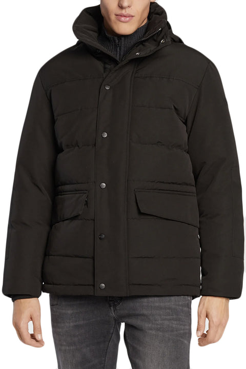 Wrangler Men's Black Stand Collar Winter Jacket | Wrangler In Lebanon