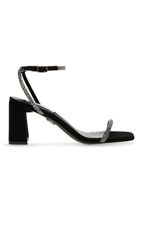 Steve Madden Women's Black Leva Rhinestone Heel Sandals|Steve Madden In Lebanon