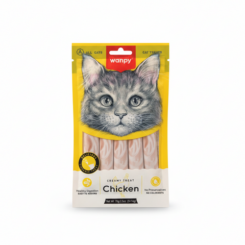 Wanpy Cat Creamy Chicken Treats 70g | Wanpy In Lebanon