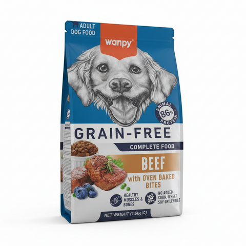 Wanby Grain Free Dry food Dog Beef 1.5kg|Wanby In Lebanon