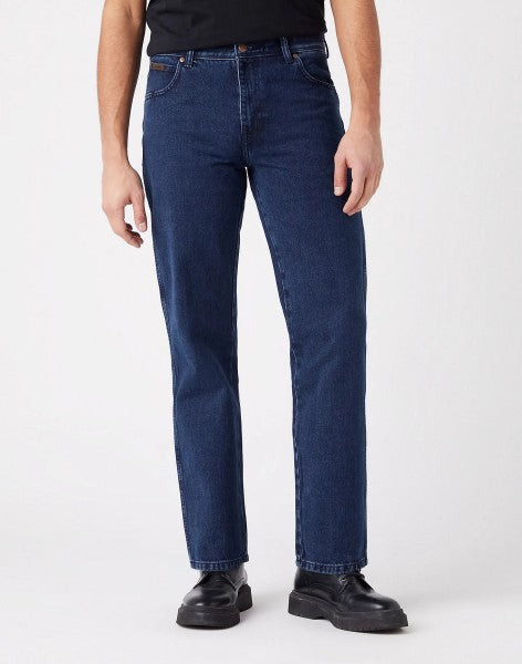 Wrangler Men's Dark Blue Texas 821 Authentic Straight Jeans | Wrangler In Lebanon