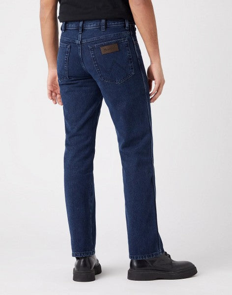 Wrangler Men's Dark Blue Texas 821 Authentic Straight Jeans | Wrangler In Lebanon