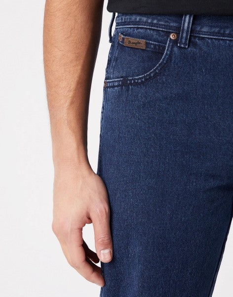 Wrangler Men's Dark Blue Texas 821 Authentic Straight Jeans | Wrangler In Lebanon