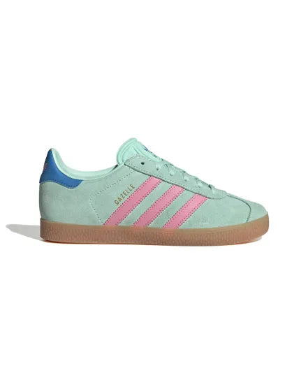 Adidas Women's Green & Pink Gazelle J Sneakers | Adidas In Lebanon