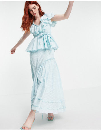 White Sand Women's Light Blue Dress AMF1152